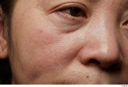 Eye Face Nose Cheek Skin Woman Asian Wrinkles Studio photo references